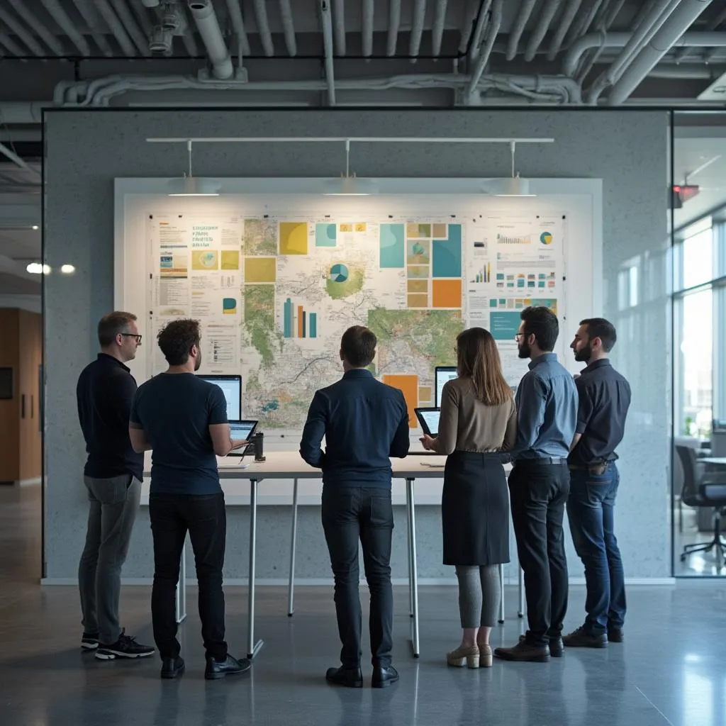 Equipo de consultores trabajando en Buenos Aires